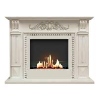 Биокамин в портале SteelHeat Belfast Lux, стекло SteelHeat