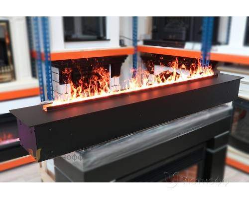 3D электроочаг Real Flame Line-S 150 3D Matte Black в Ростове-на-Дону